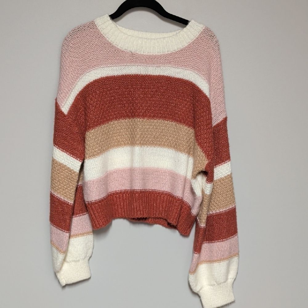 Altar'd State Multicolor Striped Sweater